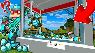 【マイクラ】クレーンゲームから『改造されたダイヤ装備』が取れる世界でバトルしたら最強だったｗ