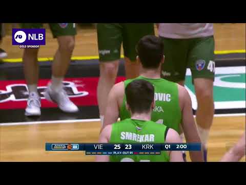 Blaž Mahkovic beats the first quarter buzzer (Vienna – Krka, 13.2.2026)