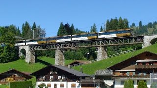 preview picture of video 'Swiss Golden Pass PanoramicTrain - Zweisimmen to Montreux and Chillon Castle'