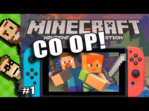 Let's Play Minecraft 2-Player SPLIT SCREEN Co-Op! (Nintendo Switch Edition) Part 1 | The Basement