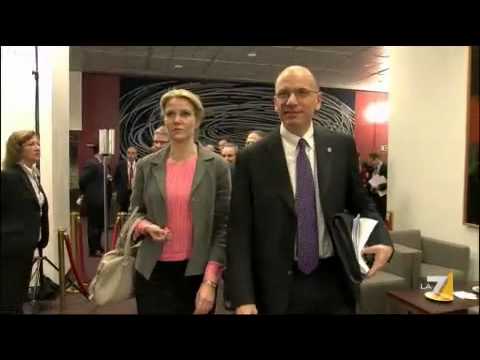 Letta: "nessuno ci dia i compitini". Merkel: "la Germania un esempio"