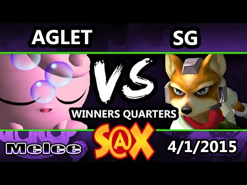 S@X - SG (Fox) Vs. Aglet (Jigglypuff) SSBM Winners Quarters - Smash Melee