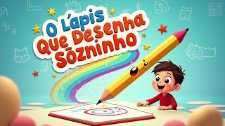 O Lápis Que Desenha Sozinho ✏️✨ | Música Infantil Divertida e Criativa