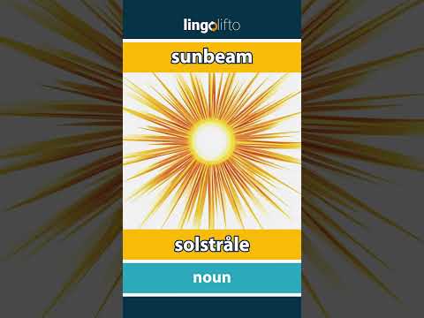 🇬🇧🇳🇴 sunbeam - solstråle : learn English : la oss lære engelsk : vocabulary builder