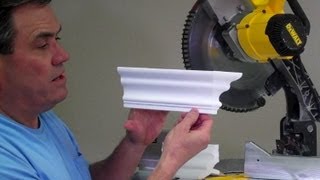 How to cut a crown molding tapered dead end by Creative Crown