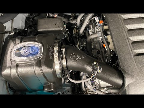 AFE Momentum GT Intake and Throttle Body Spacer Install '21 Toyota Tundra Trail