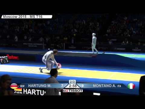 Moscow 2015 MS WorldChampionships T16 07 yellow Montano A ITA vs Hartung M GER