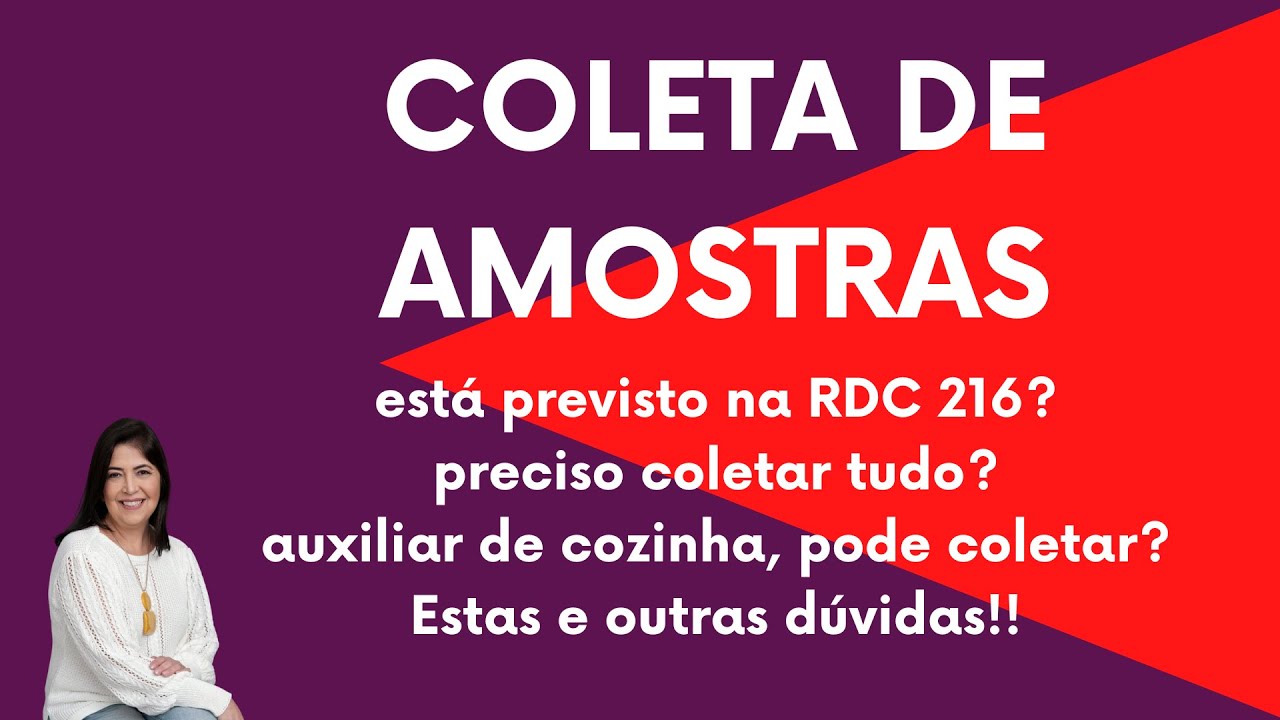 COLETA DE AMOSTRAS - DÚVIDAS FREQUENTES