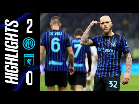DIMARCO AND CALHANOĞLU: THREE BIG POINTS 🖤💙 | INTER 2-0 GENOA | SERIE A 25/26 HIGHLIGHTS