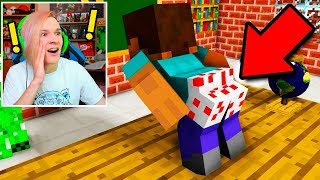 СТИВ ТАНЦУЕТ ТВЕРК В МАЙНКРАФТЕ!!! (РЕАКЦИЯ НА АНИМАЦИЮ МУЛЬТИК)