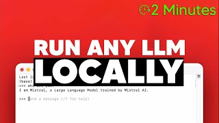 How to run LLMs locally in under 2 minutes, no code. (Mistral, Llama 2)