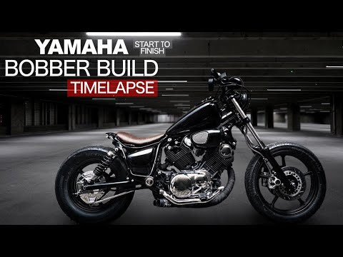 BOBBER BUILD / Full Project Time lapse / YAMAHA XV Virago 750