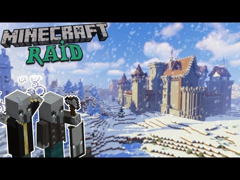 "Defending My Castle from Pillager Raid" | EPIC MINECRAFT BATTLE!