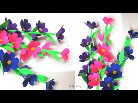 How to Make Paper Flowers - Decoration Ideas - Paper Crafts Flowers - DIY Room Decor Video