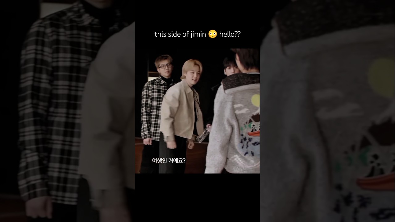 Jimin’s possessive side 😳 #jikook #kookmin #jungkook #jimin #jungji #jikookmoments #runbts #koomi