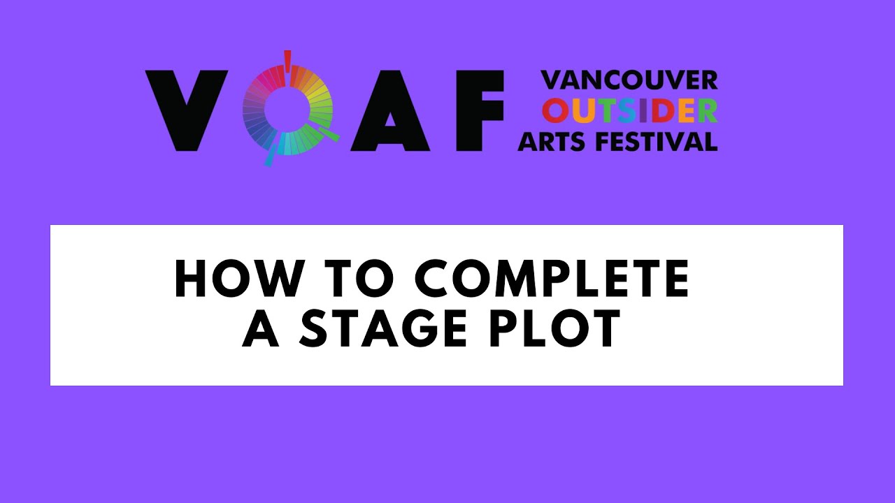 How To Complete a Stage Plot