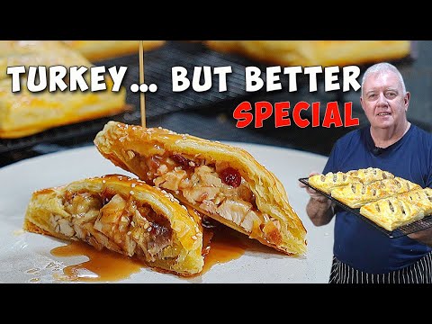 Best Way to Use Leftover Turkey – Crispy Puff Pastry Hand Pies