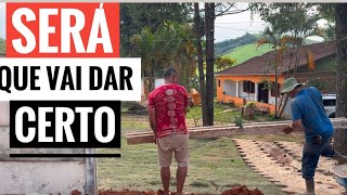 COMEÇAMOS OS CALÇAMENTOS DO SÍTIO.