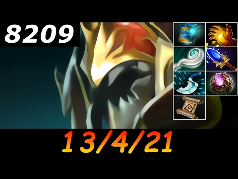 Dota 2 Nyx Assassin 8209 MMR 13/4/21 (Kills/Deaths/Assists) Ranked Full Gameplay
