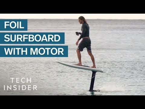 Foil Surfboard Has A Motor To Fly Above Water