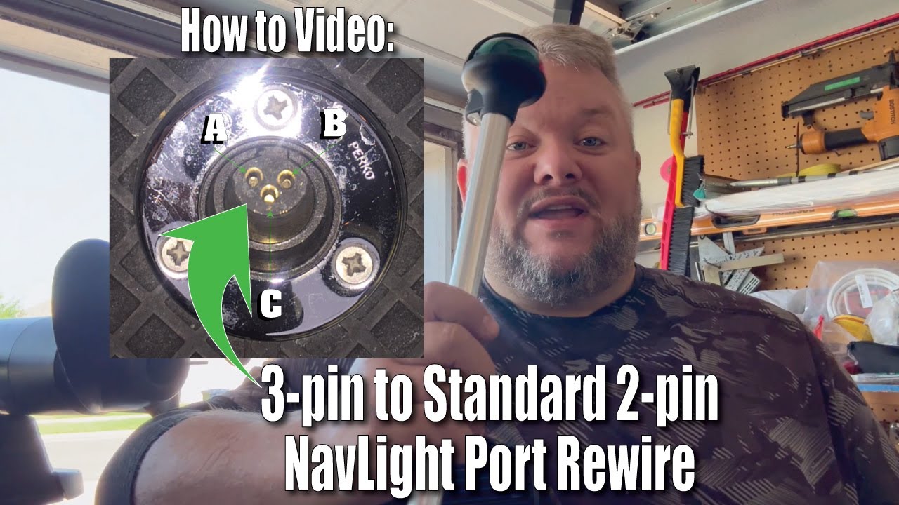 NavLight Port 3-pin to Standard 2-pin Rewire to Run Standard NavLights or YOLOtek Gear!
