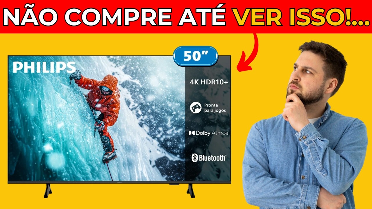 Miniatura da avaliação em vídeo de Smart TV Philips 50PUG7300 50 Polegadas 4K Ultra HD