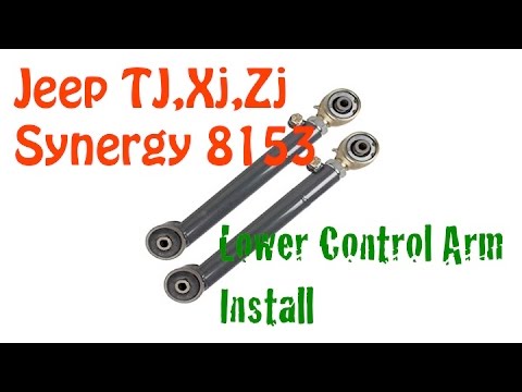Synergy 8153 Lower Control Arms Install Jeep TJ,XJ,ZJ