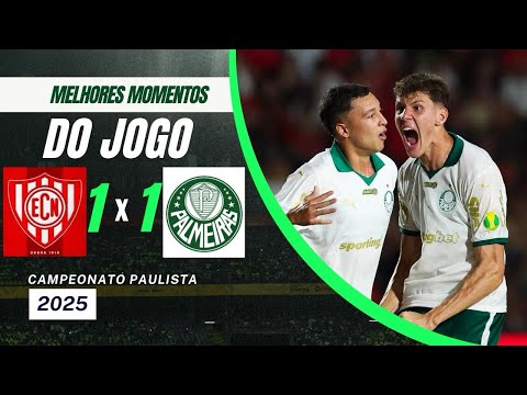 NOROESTE 1 X 1 PALMEIRAS | MELHORES MOMENTOS COMPLETO | PAULISTÃO 2025