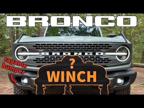 Best winch for the Bronco capable bumper? | Ford Performance WARN Winch Kit Install