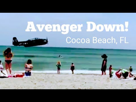 Avenger Down! Amazing Water Ditching of TBM Avenger Aircraft at the Cocoa Beach Airshow in Florida