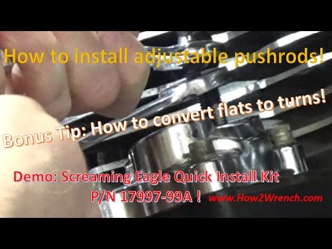 How to precisely install ANY brand of adjustable pushrod for Twin Cam EVO Sportster Big Twin!