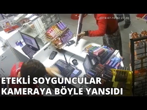 Etekli soyguncular güvenlik kamerasında