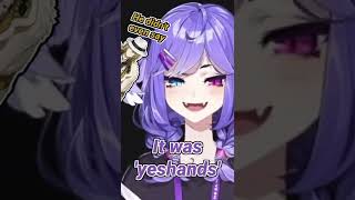 Yeshands, No stranger danger #NIJISANJI #NIJISANJI_EN #PomuRainpuff #LazuLight #ENVTuber #shorts