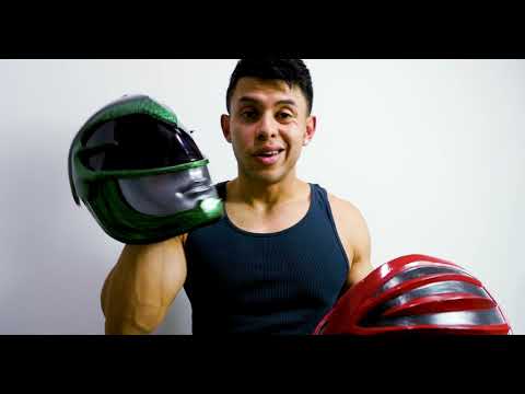 RED VS GREEN POWER RANGERS MOVIE REPLICA HELMETS COMPARISON #actionfigures #toys #replica