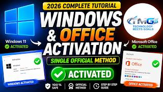 Windows and Office Activation Guide 2026 | Easy Method Complete Tutori