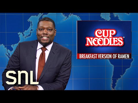 Weekend Update: Cup Noodles' Breakfast Flavor, 89-Year-Old Named Oldest Surfer - SNL