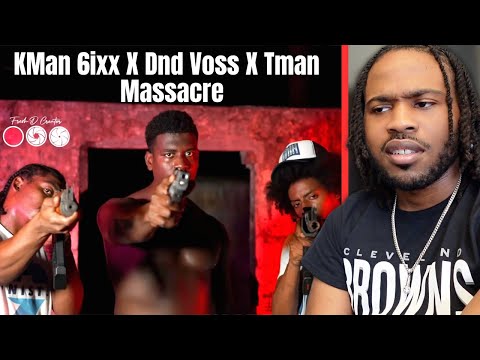 Kman 6ixx X Dnd Voss X Tman - Massacre (Official Music Video) REACTION