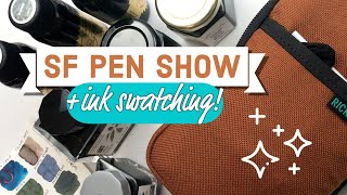 First Time at a Pen Show! SF Fountain Pen Show and Atlas Stationers Haul, swatching #sfpenshow
