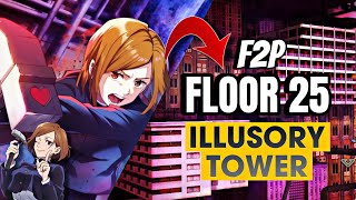 ILLUSORY TOWER FLOOR 25 F2P GUIDE! | JUJUTSU KAISEN PHANTOM PARADE