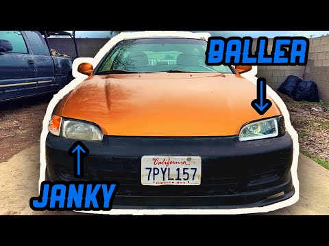 Cheap Amazon LED DRL Headlights for the Civic | Civic Build | JCJG