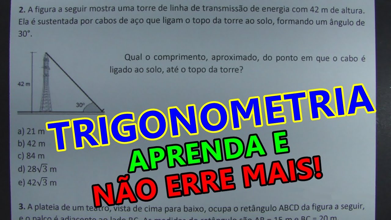 TRIGONOMETRIA - INTRODUÇÃO - SÓ QUESTÕES DE CONCURSO!!!