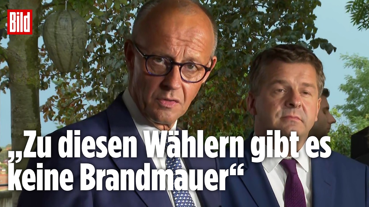 MERZ ZUR BRANDMAUER: „Ich will diese Wähler zurückgewinnen“