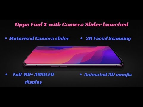 Oppo Find X with 3D face unlock feature & Camera slider finally launched