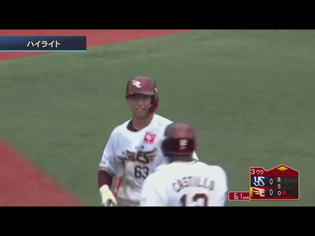 【ファーム】8/18 イーグルス対スワローズ ハイライト