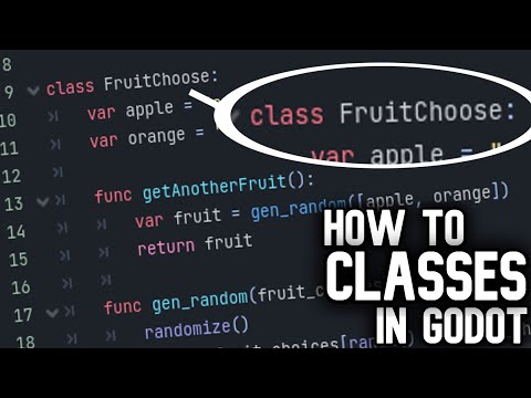 How to Use CLASSES in Godot 4 (everything to know)