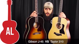 Video thumbnail for Taylor 310 VS Gibson J-45 - Which Sounds Better? by Acoustic Letter
