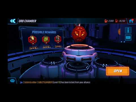 25 red star orbs, MSF marvel strike force