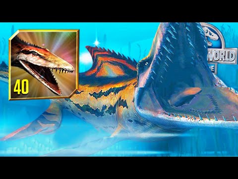 MOSASAURUS GEN 2 || Legendary Max Lvl 40 BATTLE 🌍 Jurassic World The Game