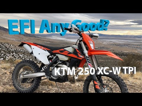 First Few Minutes on the 2018 KTM 250 XC-W TPI Fuel Injected 2 Stroke