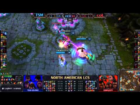 TSM WildTurtlle makig PENTA KILL on coL LCS Season 3 NA W6D1